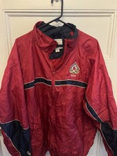 Vintage Majestic Boston Red Sox Windbreaker Jacket L 100 year anniversary staff  picture