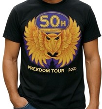 Fruit the Loom Journey 50th Anniversary Freedom Tour T-Shirt Black Men's Size Xl picture