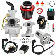 PZ20 Carburetor Ignition Coil Starter Relay Voltage Regulator Kit For 125cc ATV picture