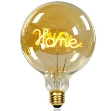 Tianfan G125 Love Led Filament Bulb, Golden Tinted Glass, 4W, Dimmable, E26 Bas_ picture