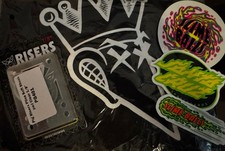 El Grind King Short Sleeve T-Shirt Mens L Pig Riser Pads Slime Balls SC Stickers picture