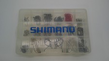 Lot of Various Fishing Hooks in Shimano Case Mustad Octopus Saltwater Diff Sizes picture