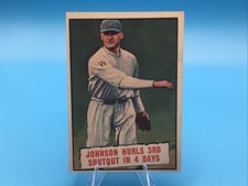 1961 Topps - Baseball Thrills Walter Johnson #409 Nice Card Don’t Miss This One picture