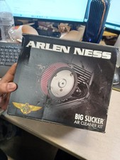 Arlen Ness SS Chrome Big Sucker Air Cleaner Kit 99-17 Harley Twin Cam Dyna FLST picture