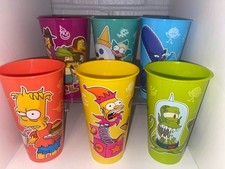 Jack in The Box Simpsons Collectable Glow In The Dark Cups + FREE JIBBI PER CUP picture