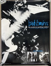 Bad Brains Rare The Youth Are Getting Restless promo poster 18x24”.  Mint Cond picture