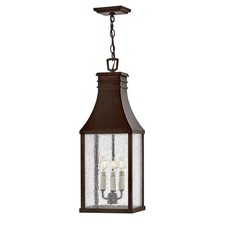 3 Light Outdoor Hanging Lantern In Traditional Style-25.5 Inches Tall and 9 picture