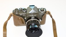 Nikon F (Japanese Air Force markings) w/35mm f/2.8 Nikkor & Custom Leather Case picture