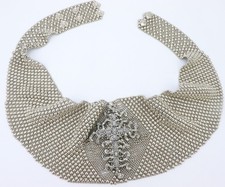 WIDE HEAVY Vintage Sergio Gutierrez Liquid Metal Cross BELT or Necklace 29.5-32” picture
