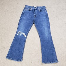 Citizens of Humanity Demy Cropped Flare Jeans 28 Premium Vintage Rip Distressed picture