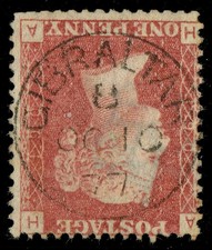 [mag070] GB 1877 used(abroad) in GIBRALTAR SG#Z19 Plate190 1d SUPERB cds OC10 77 picture
