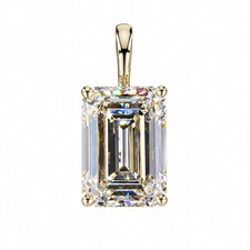 2.31 Ct Emerald Cut Lab Grown Diamond Pendant | F Color VS2 | IGI Certified picture