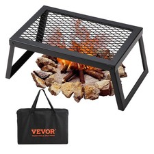 Folding Campfire Grill, Heavy Duty Steel Mesh Grate, 18' Portable Camping Grates picture