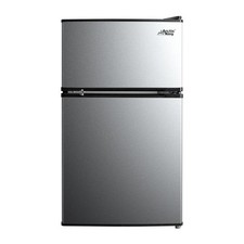Arctic King 3.2 Cu ft Two Door Mini Fridge with Freezer, Stainless Steel, E-Star picture
