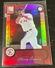 2001 Donruss Elite - Manny Ramirez Aspirations Die-Cut  25/76 Boston Red Sox picture