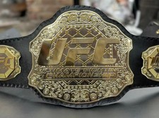 UFC Ultimate Championship Replica Belt 2mm Brass Brand New Adult picture