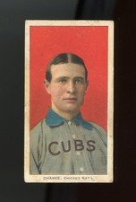 1909-1911 T206 Frank Chance Red Background Portrait poor/fair Chicago Cubs HOF picture
