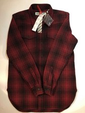 Off White Red Black Tartan Flannel Shirt Size XS Virgil Abloh NWT picture