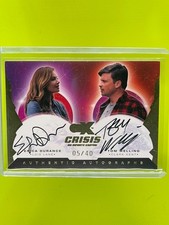 ERICA DURANCE TOM WELLING DUAL ON CARD AUTO /40 2021 CZX Crisis Infinite Earths picture