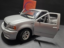 Vntg 1999 Bburago 1999 Ford F-150 SVT Lightning Silver 1:21 Diecast Truck IOB  picture