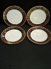 Weimar china Katharina 20003 Cobalt 4  Salad  plates 7.25