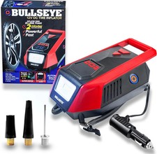 Bullseye Tire Inflator 150 PSI Portable Air Compressor 12V DC Digital Gauge picture