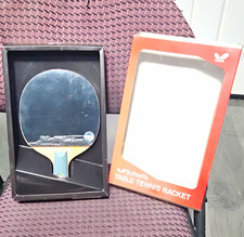 Butterfly Chinese Real Pen Hold Table Tennis Paddle/Racket w/ Case - JTTA Marked picture