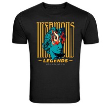 Insane Legends Flaming Statue Graphic T-Shirt picture