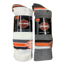 Harley Davidson Bar & Shield Riding Sock men's Shoe Sizes 9-13 4 pair picture