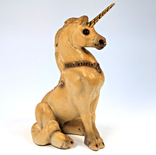 VTG 1991 Windstone Editions UNICORN North Hollywood Old Brown? Jewels Crystal picture