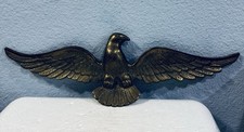 Vintage 17” American Bald Eagle Solid Brass Wall Hanging picture
