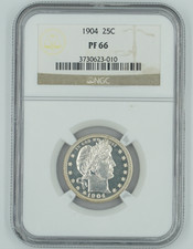 1904 PF66 Barber Quarter  picture