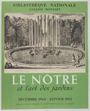 [ART POSTER] Pierre LEPAUTRE: Fontaine de Flore, 1965 #Paris #BNF #Mourlot picture