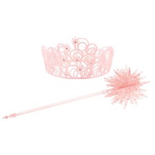 Official Wicked Glinda Crown and Wand Costume Accessory Set for Dress-Up picture