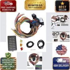 WZruibo 14 Circuit Universal Wiring Harness Kit for Street Rod Hot Rod Muscle picture