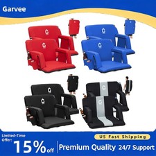 Extra Wide Stadium Seat 2 Pack with Cup Holder Armrests 6-Position Reclining picture