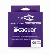 Seaguar Smackdown Braided Fishing Line 300 Yd  Flash Green Stealth Gray New picture