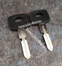 Blank Key Uncut Vtg Huf Mercedes Benz W107 W124 W126 W129 W140 C SE SEC SL CLASS picture