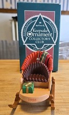 Vtg 1988 Hallmark Keepsake Sleighful of Dreams Ornament Santa’s Sleigh Christmas picture