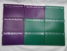 1990-1998 Lot of 9 US Mint Proof Sets 45 Coins OGP Complete Sets picture