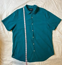 Bonobos Short Sleeve Seersucker Shirt XL Slim Fit picture