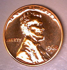 1968 S PROOF LINCOLN MEMORIAL CENT PENNY  **Free Shipping** picture