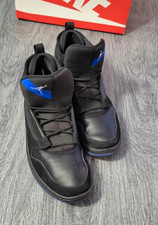Jordan Mid Top Athletic Sneaker Black/Blue Lace Up Men’s US 14 picture
