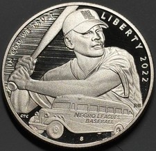 2022-S Negro Leagues Baseball Commerative Proof Half Dollar Coin picture