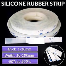 Silicone Rubber Strip - Adhesive Backed Roll - Various Widths, Thickne & Lengths picture