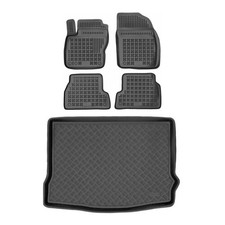 RezawPlast Floor Mats For Ford Focus 2000-2007 Hatchback ZX3 ZX5 Cargo Mat Black picture