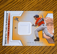 Fleer 2002 E-X Behind the Numbers Craig Biggio #2B Jerseys MEM Astros picture