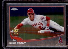 2013 Topps Chrome #1 Mike Trout : Sliding picture