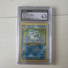 Blastoise Base Set 2 Holo 2/130 CGC 6.5 Graded Pokémon TCG Card 2000 picture