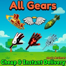 [🟢ONLINE] STEAL A BRAINROT All Gears And Slaps | Santa Sleigh | Cheap & Instant picture